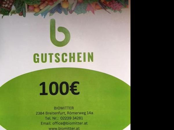 Produktfoto zu Biomitter GUTSCHEIN € 100,-