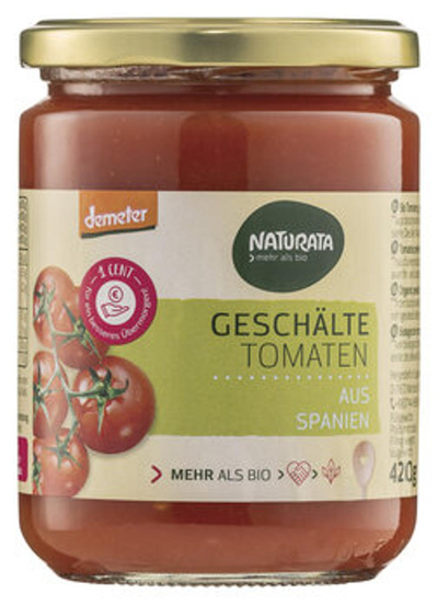 Produktfoto zu Geschälte Tomaten 420g