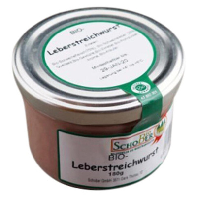 Produktfoto zu Bio Leberstreichwurst GL 180g