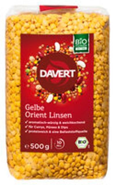 Produktfoto zu Linsen gelb 500g