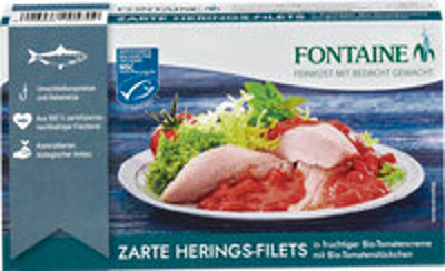 Produktfoto zu Heringsfilets Bio Tomate 200g
