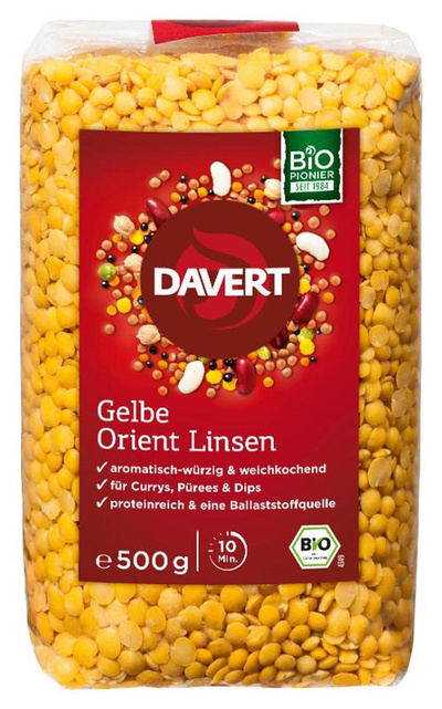 Produktfoto zu Linsen gelb 500g