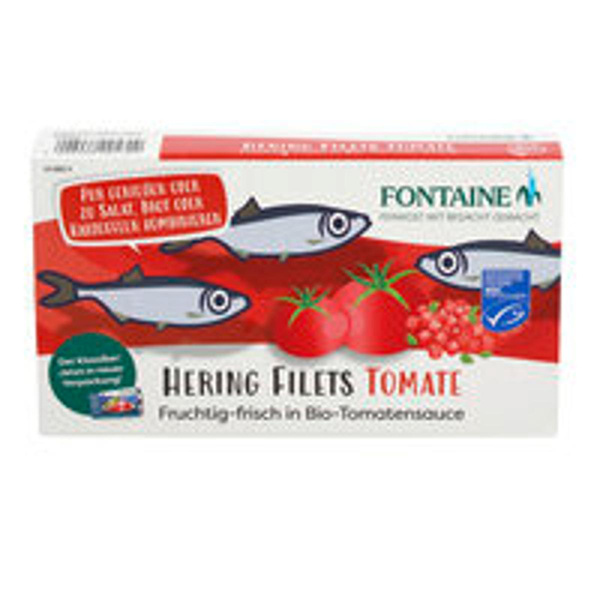Produktfoto zu Heringsfilets Bio Tomate 200g