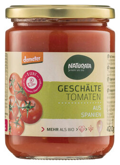 Produktfoto zu Geschälte Tomaten 420g