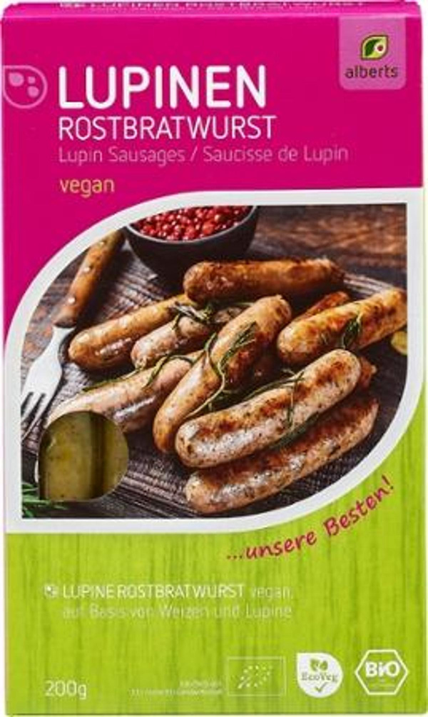 Produktfoto zu Vegane Rostbratwürstchen ca. 200g